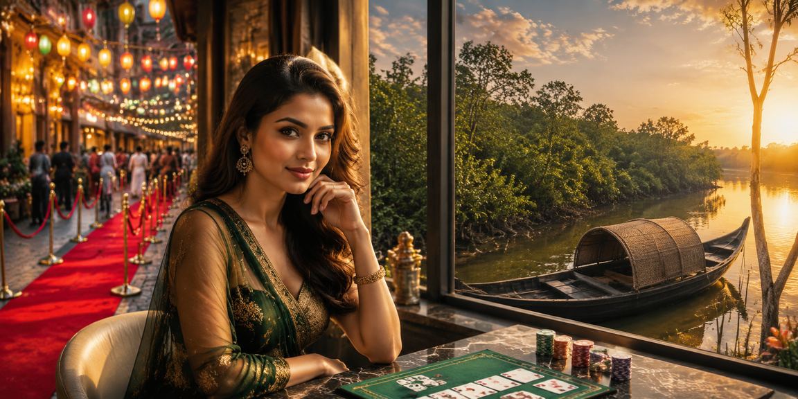 সুন্দরবন অঞ্চলে 144bet - এ আন্দার বাহার খেলছেন একজন খেলোয়াড়